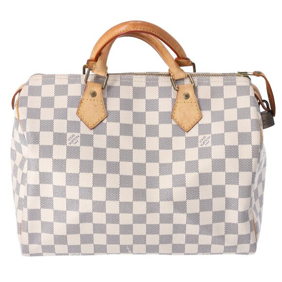 Louis Vuitton Speedy 30 Handbag N41533 Azur Damier Canvas - Picture 1 of 6